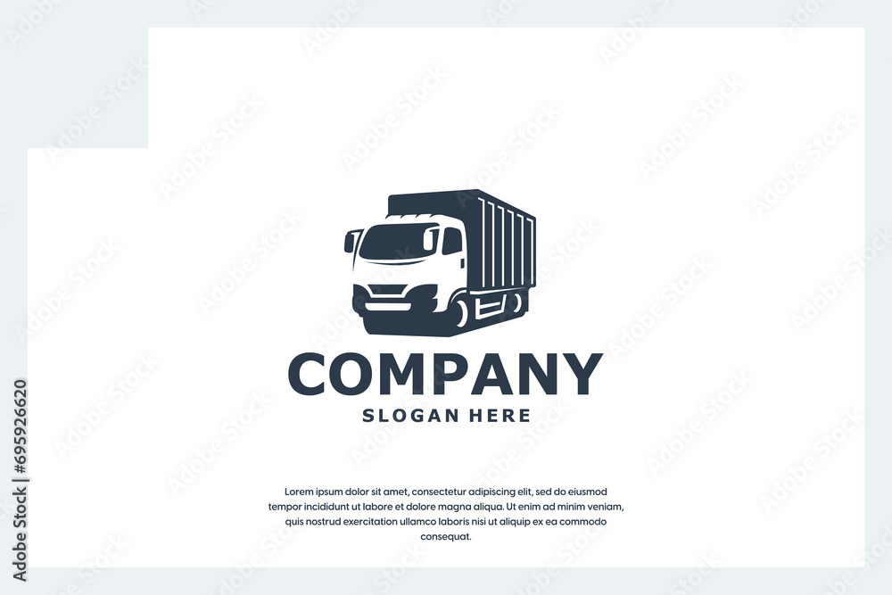 transport truck logo design transport truck logo design