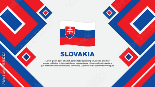 Wallpaper Mural Slovakia Flag Abstract Background Design Template. Slovakia Independence Day Banner Wallpaper Vector Illustration. Slovakia Cartoon Torontodigital.ca