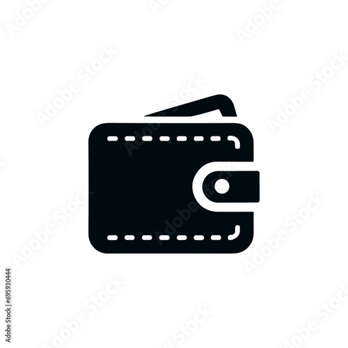 Wallet Icon in trendy flat style. Wallet symbol for your web site design, logo, app, UI