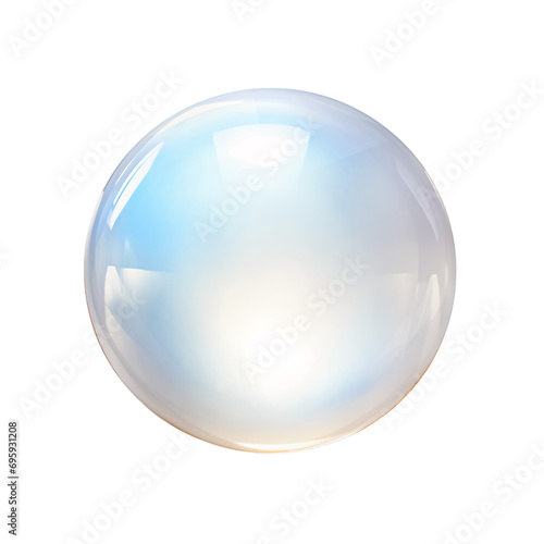 fortune teller iridescent crystal ball isolated background photo