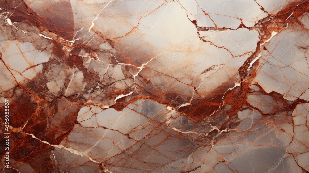 Fototapeta premium Beige Spider Marble Background Brown Streaks, Background Image, Background For Banner, HD