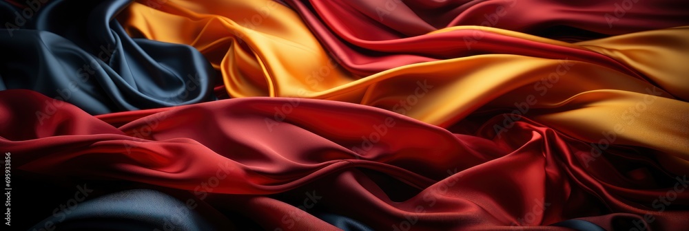 Obraz premium Belgium National Flag Cloth Fabric Waving Profess, Background Image, Background For Banner, HD