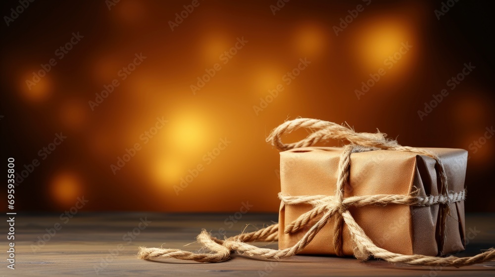 Box Wrapped Brown Paper Tied Rope, Background Image, Background For Banner, HD Box Wrapped Brown Paper Tied Rope, Background Image, Background For Banner, HD