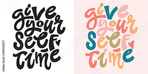 Lettering postcard. Cute hand drawn doodle lettering art, t-shirt design, mug print.