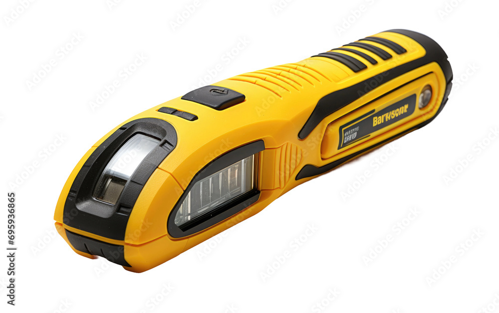 Stud Finder Tool Imagery for Precision On a White or Clear Surface PNG Transparent Background.