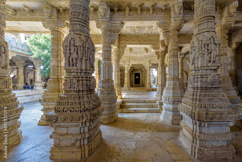 Ranakpur Jain temple or Chaturmukha Dharana Vihara, Ranakpur, Rajasthan, India, photo