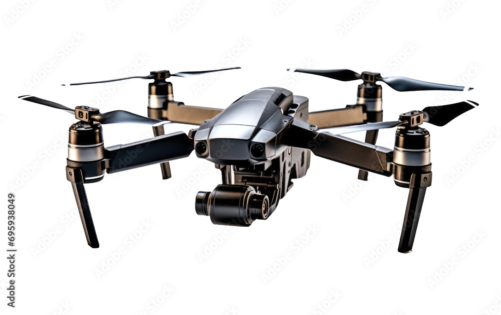 Precision in Flight Exploring a State of the Art High Resolution Drone on a White or Clear Surface PNG Transparent Background. Precision in Flight Exploring a State of the Art High Resolution Drone on a White or Clear Surface PNG Transparent Background.