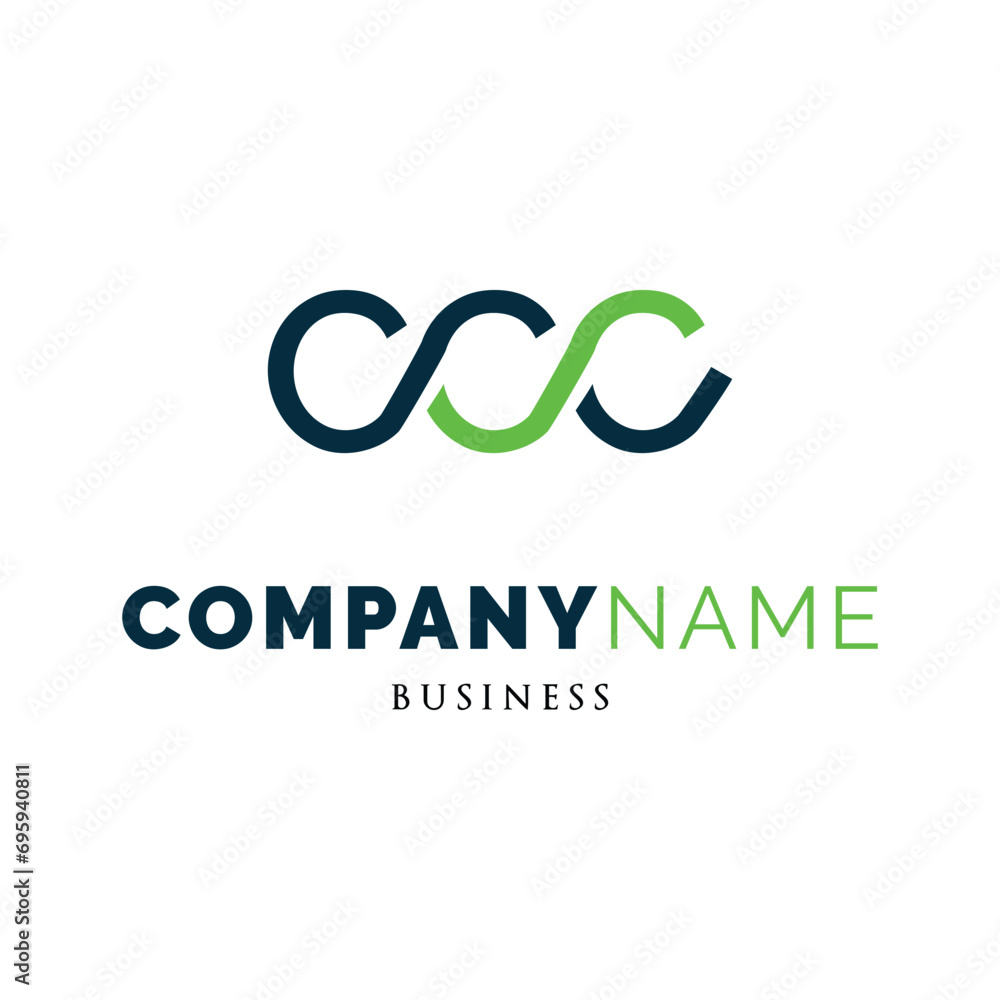 Initial Letter CCC Icon Logo Design Template Initial Letter CCC Icon Logo Design Template