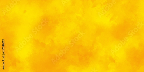 Light Orange vector polygonal template. Shining illustration, which consist of hexagons.Watercolor paper background. Abstract Painted Illustration. Brush stroked painting.