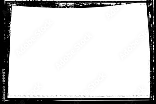 Black and White Decorative Photo Frame. Type Text Inside, Use as Overlay or for Layer Mask