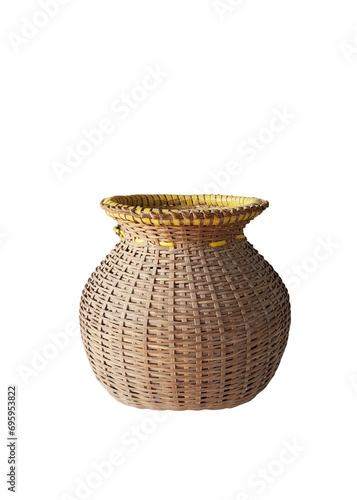 Khong is a basketry made from bamboo for holding fish PNG transparent