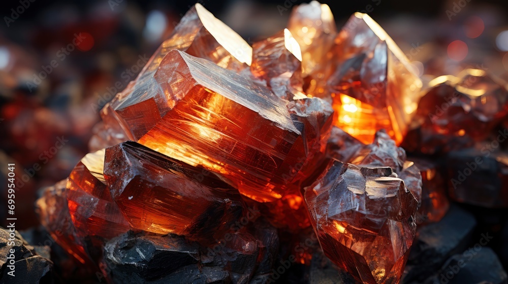 Natural Mineral Geological Collection Rough Muscov, Background Image, Background For Banner, HD