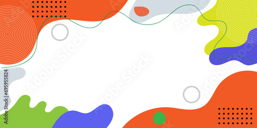 Abstract pop art background with wave pattern and wave line. Color wave template and presentation design