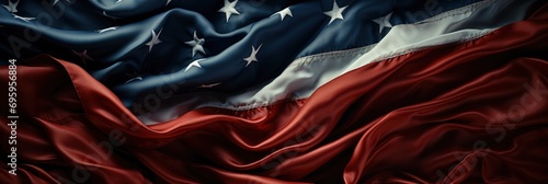 Overhead View American Flag On Dark, Background Image, Background For Banner, HD