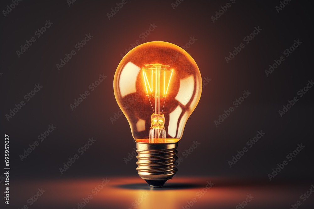 The light bulb is lighting up the concept of innovation. The light bulb is lighting up the concept of innovation.