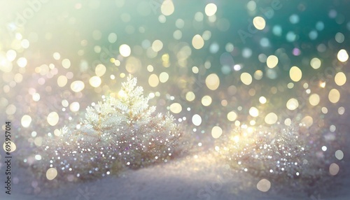 xmas brilliance glitter white background sparkling snow effect glow pastel bokeh winter holidays decor