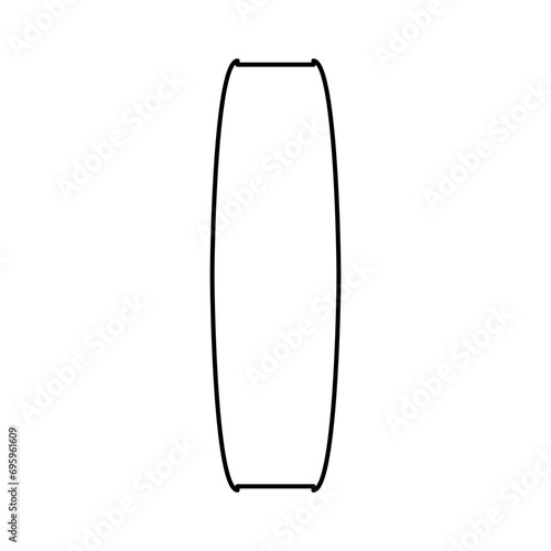 Kiteboard (Kitesurf Board) Icon For Logo And More