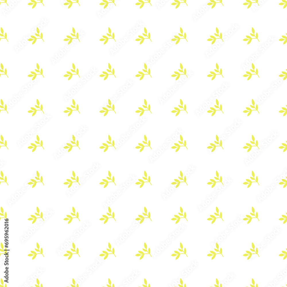 Chic and organic seamless pattern with leaves and herbs. Chic and organic seamless pattern with leaves and herbs.
