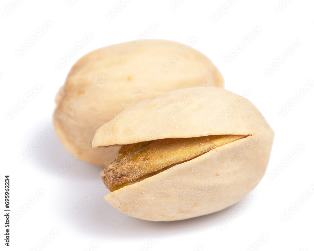 Tasty pistachio nuts on white background Tasty pistachio nuts on white background