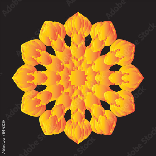 Beautiful decoration ornament mandala design