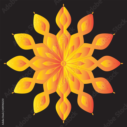 Beautiful decoration ornament mandala design