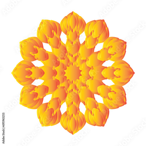Beautiful decoration ornament mandala design