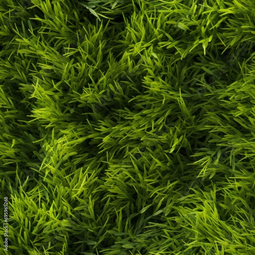 Lush and vibrant seamless top view grass pattern for captivating and versatile background designs