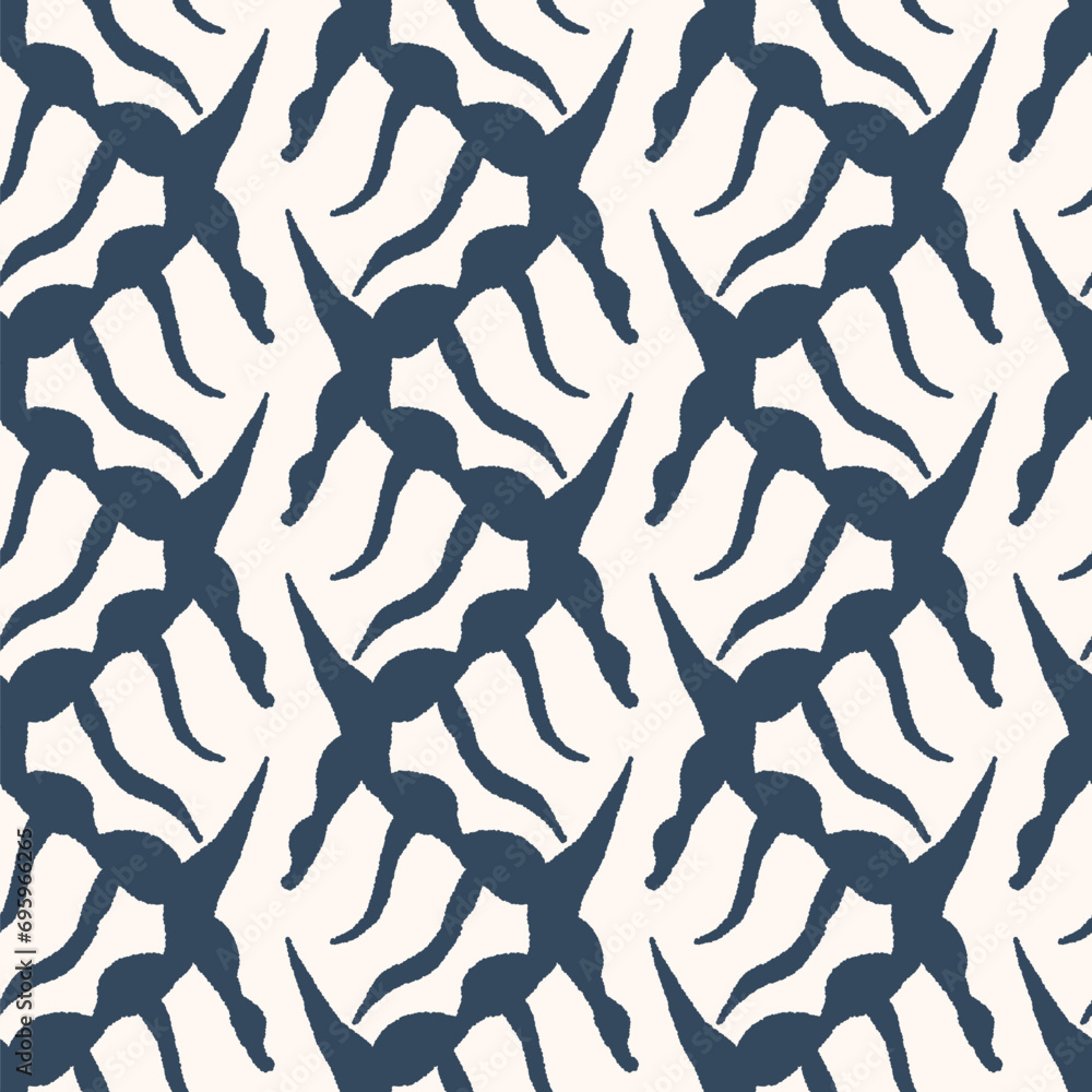 Seamless pattern with a simple abstract drawing Seamless pattern with a simple abstract drawing