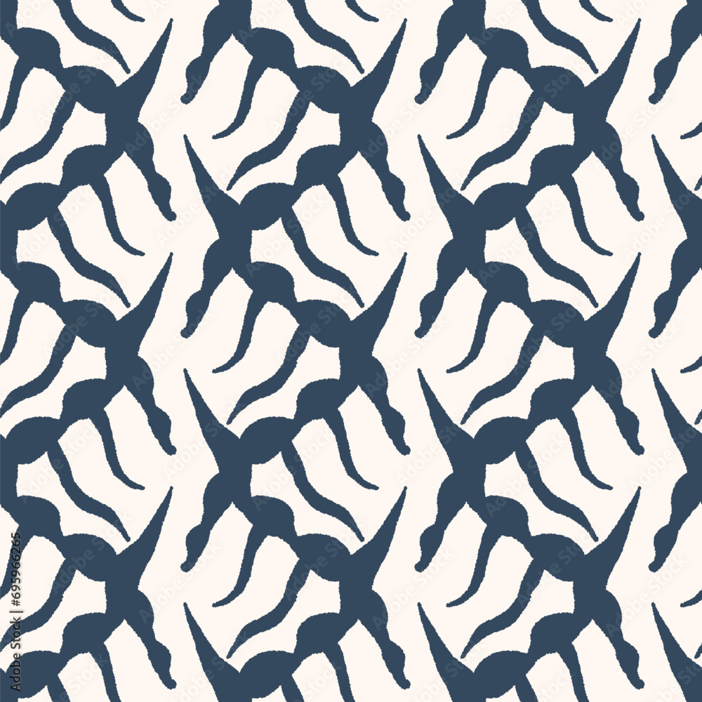 Seamless pattern with a simple abstract drawing