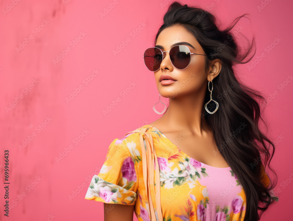 beautiful stylish woman wearing colorful eyeglasses. beautiful stylish woman wearing colorful eyeglasses.