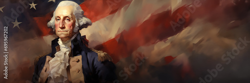 George Washington portrait painting  photo