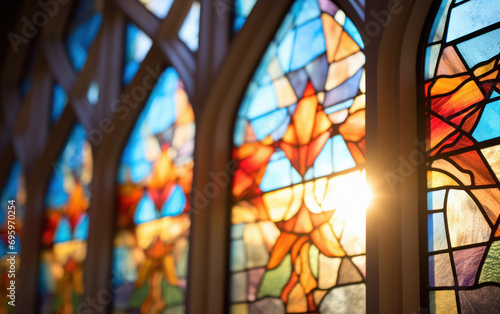 beautiful stained glass window.