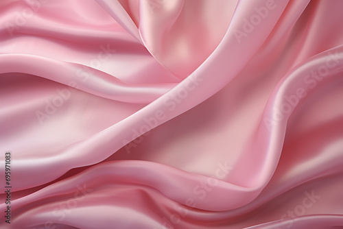 Pink silk with folds