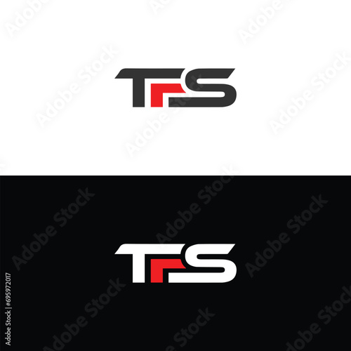 TFS logo. T F S design. White TFS letter. TFS, T F S letter logo design. Initial T F S letter linked circle uppercase monogram logo TFS letter logo vector design.