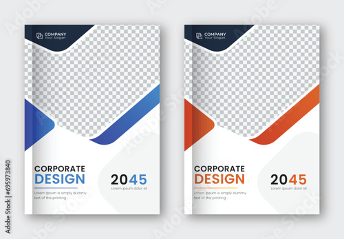 Creative Corporate Brochure Book Cover Design And Business Company Annual Report Design Template.