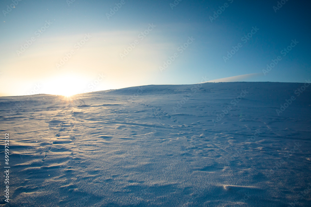 Winter landscape in Pallas Yllastunturi National Park, Lapland, Finland Winter landscape in Pallas Yllastunturi National Park, Lapland, Finland