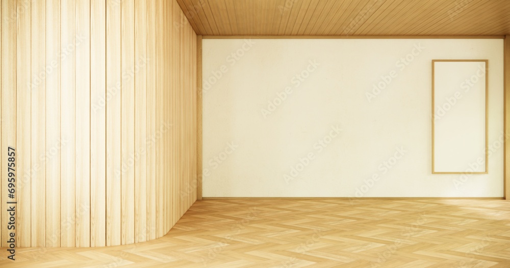 cleaning Interior, wood Empty room and wooden floor room modern style. cleaning Interior, wood Empty room and wooden floor room modern style.