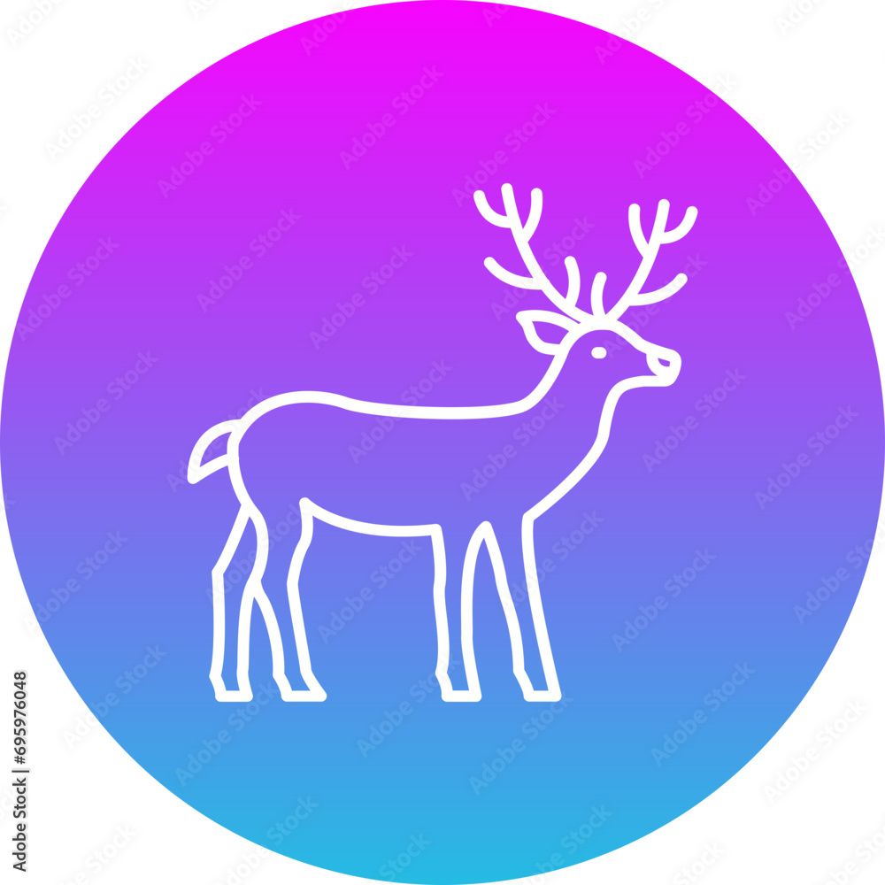 Fototapeta premium Reindeer Icon