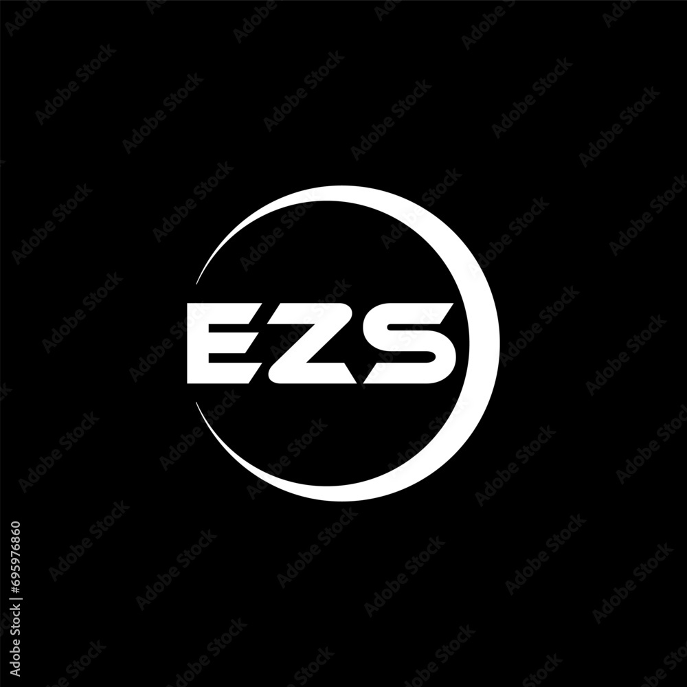 EZS letter logo design with black background in illustrator, cube logo, vector logo, modern alphabet font overlap style. calligraphy designs for logo, Poster, Invitation, etc. EZS letter logo design with black background in illustrator, cube logo, vector logo, modern alphabet font overlap style. calligraphy designs for logo, Poster, Invitation, etc.