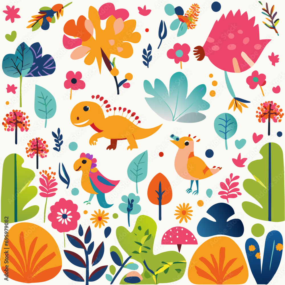 seamless pattern with flowers seamless pattern with flowers