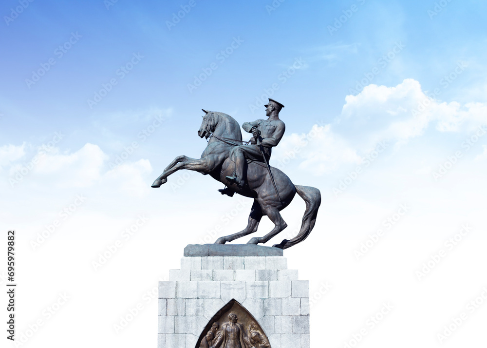 Statue of Honor aka Ataturk monument in Samsun, Turkey dedicated to the landing of Ataturk in Samsun initiating Turkish War of Independence.
