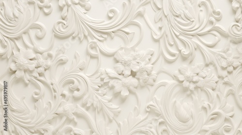 ivory embossed background paper Ai Generative photo