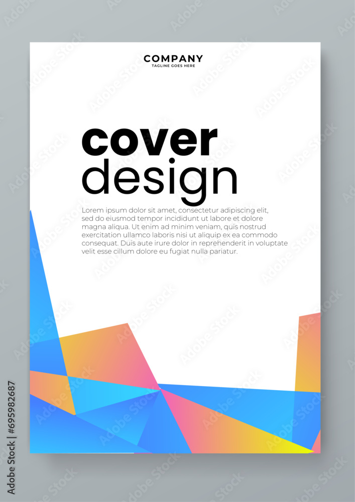 Colorful colourful vector modern cover design with shapes. Creative templates for report, corporate, ads, branding, banner, cover, label, poster, sales