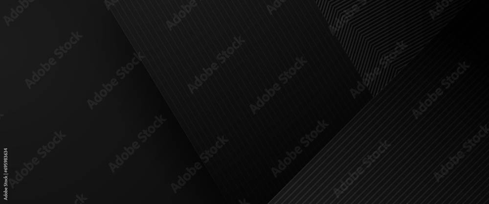 Black vector modern with line geometric banner. Creative banner for report, corporate, ads, branding, banner, cover, label, poster, sales Black vector modern with line geometric banner. Creative banner for report, corporate, ads, branding, banner, cover, label, poster, sales