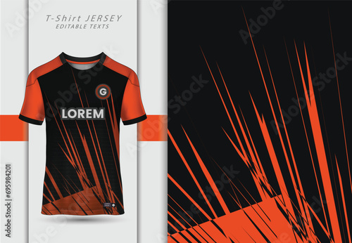 Modern T shirt jersey design suitable for sports, racing, soccer, gaming and e sports vector