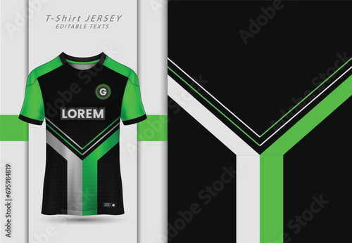 t-shirt sport design template, Soccer jersey mockup for football club.