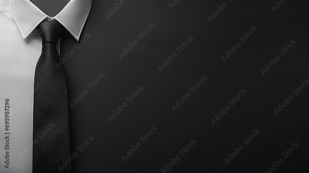 Black tie with a tie - obrazy, fototapety, plakaty 