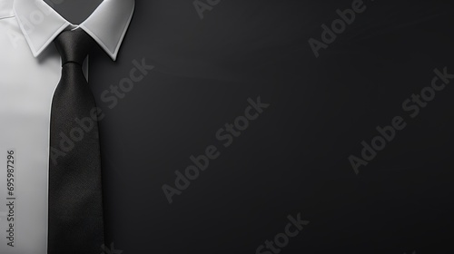 Obraz na płótnie Black tie with a tie