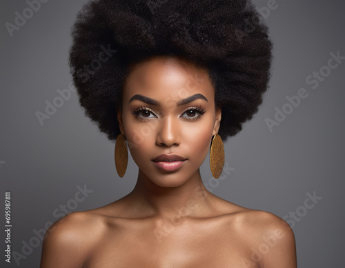 portrait of afro girl