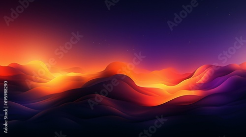 Illustration of a night sky over a desert landscape, with stars, planets, and a beautiful sunset. Ideal for fantasy and space-themed concepts. A captivating and cosmic illustration